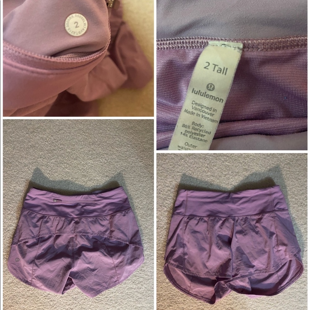 Lululemon size 2 tall hotty hot shorts worn